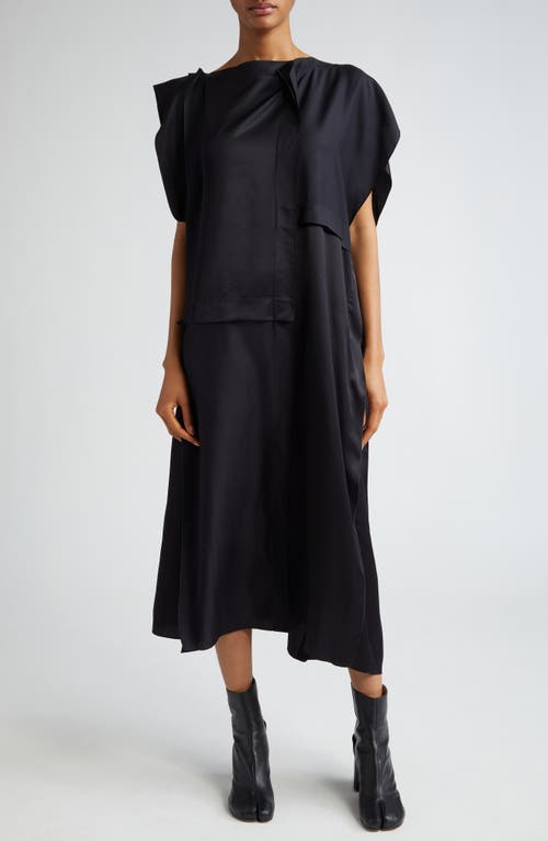 MM6 Maison Margiela Décortiqué Oversize Sleeveless Twill Dress Black at Nordstrom, Us