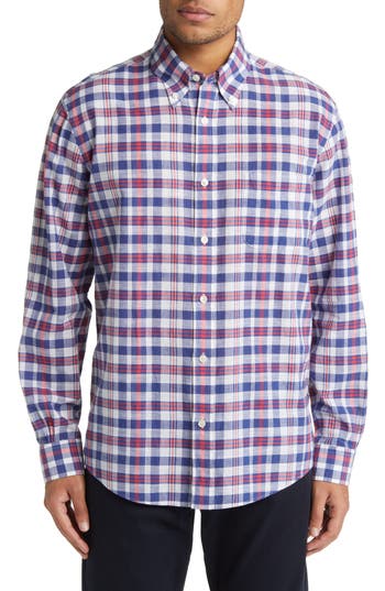 Brooks Brothers Regent Fit Plaid Madras Button-down Shirt In Multi