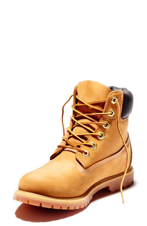 Timberland Premium 6 Inch Lace Up Waterproof Boot In Wheat