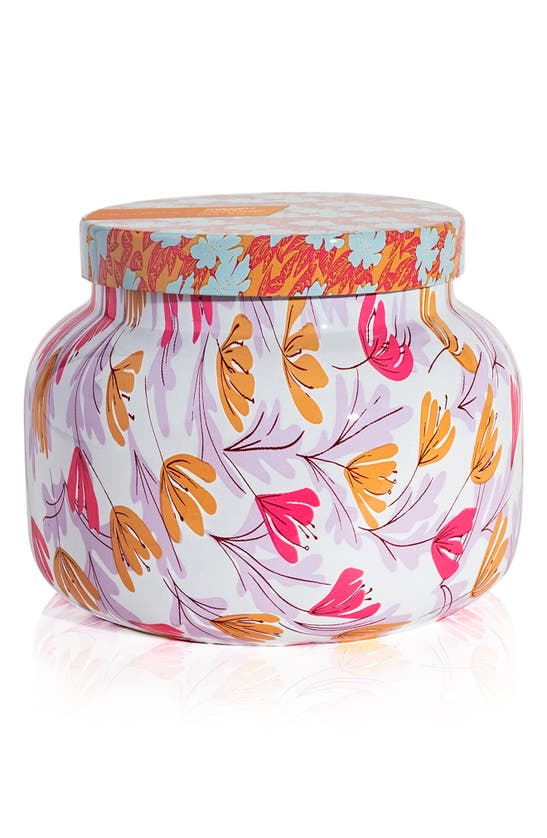 Shop Capri Blue Pattern Play Signature Jar Candle In Pineapple Flower