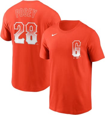 nombre Nervio Desempacando Nike Men's Nike Buster Posey Orange San Francisco Giants City Connect Name  & Number T-Shirt | Nordstrom