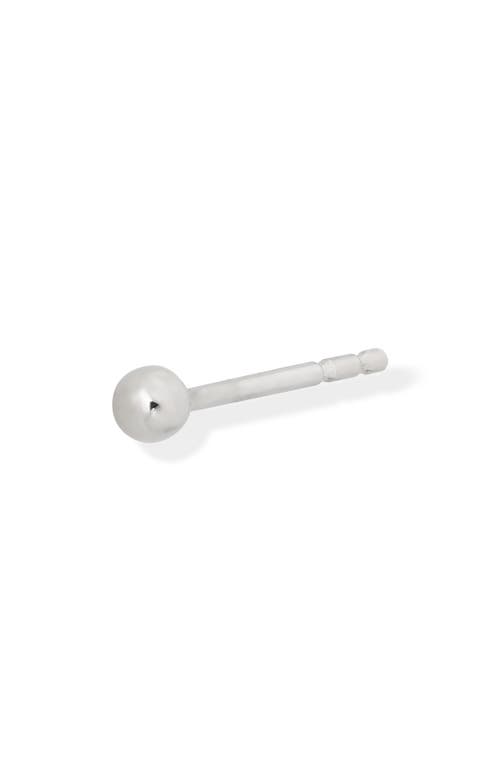 Shop Anzie Single Ball Stud Earring In White