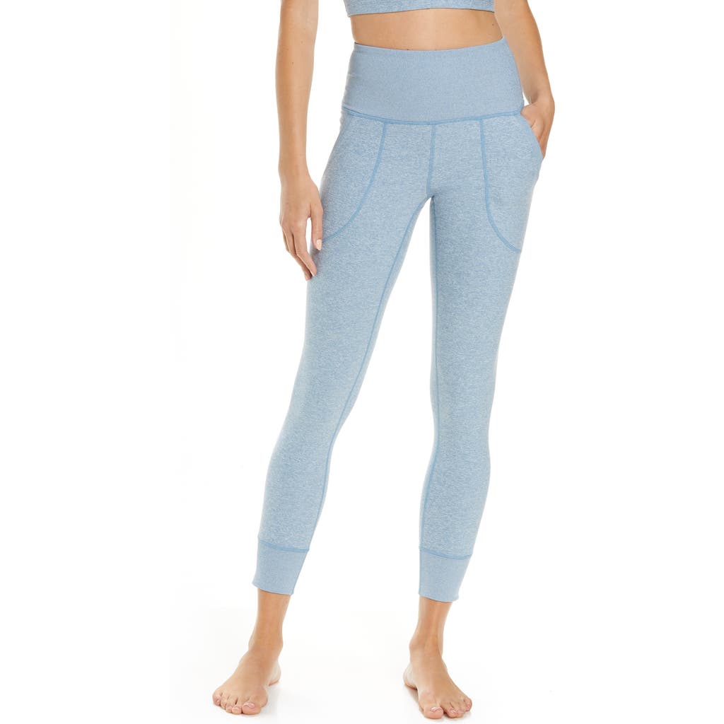 Zella Restore Soft Pocket Leggings In Blue Veil