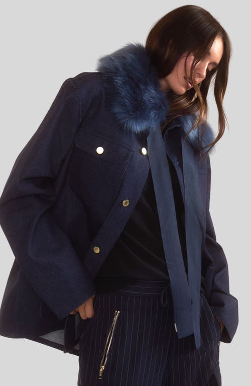 Cynthia Rowley Outward Bound Jacket In Denim