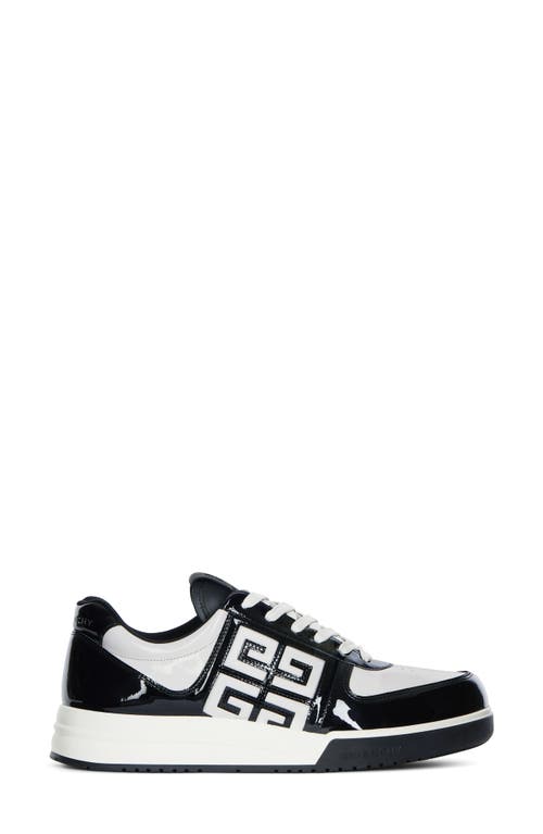 G4 Low Top Sneaker in Black/White
