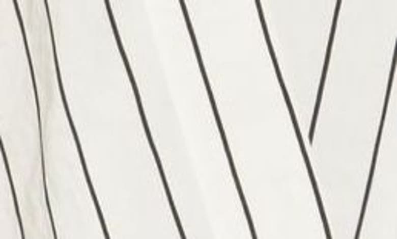 Patrizia Luca Pin Stripe Longline Vest In White
