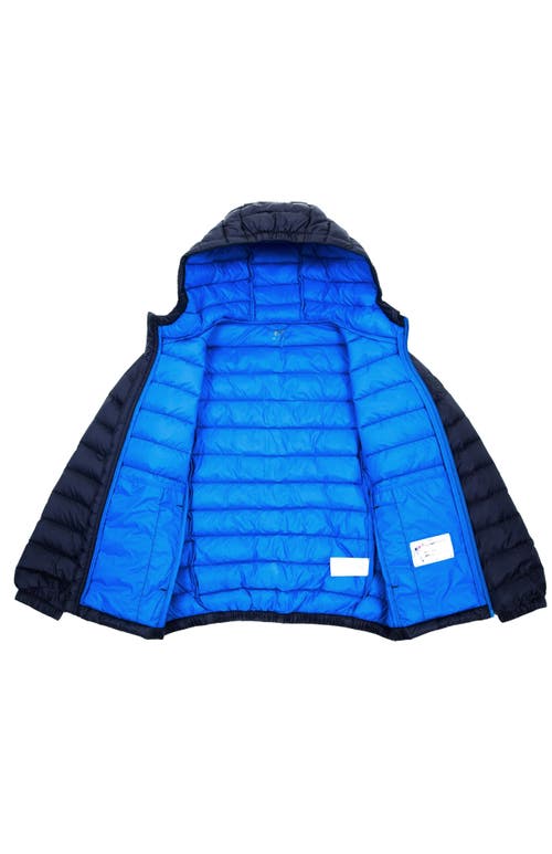 Rokka&rolla Kids' Ultra Light Quilt Packable Down Jacket In Navy