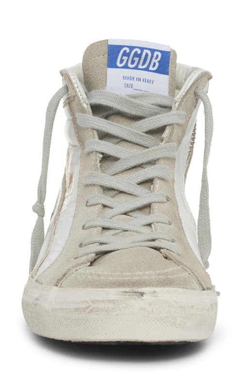 Shop Golden Goose Slide High Top Sneaker In White/ice