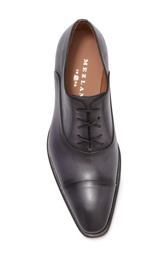 Shop Mezlan Cap Toe Oxford In Grey