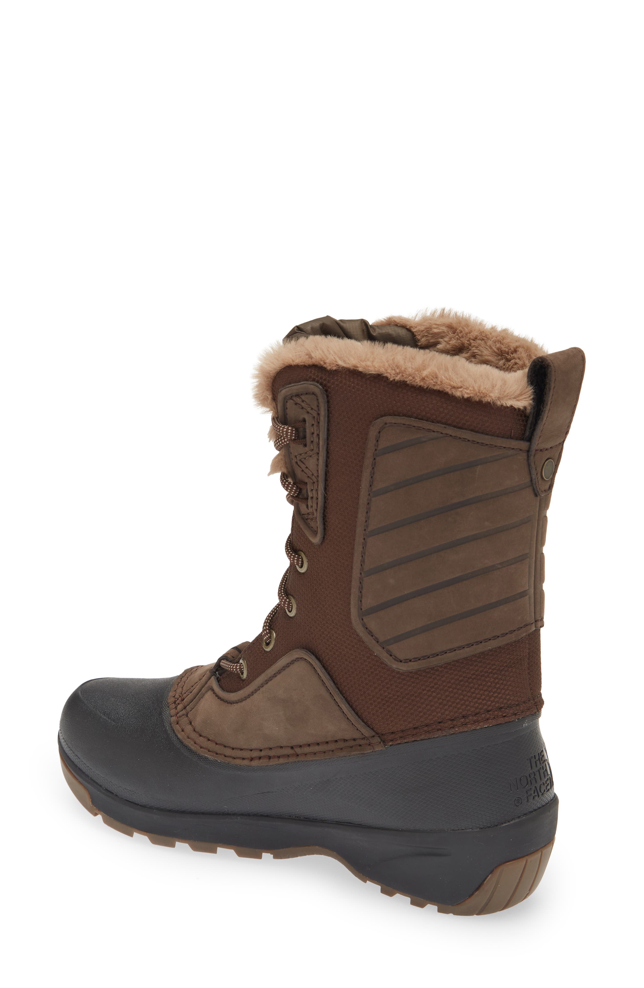 north face shearling boots