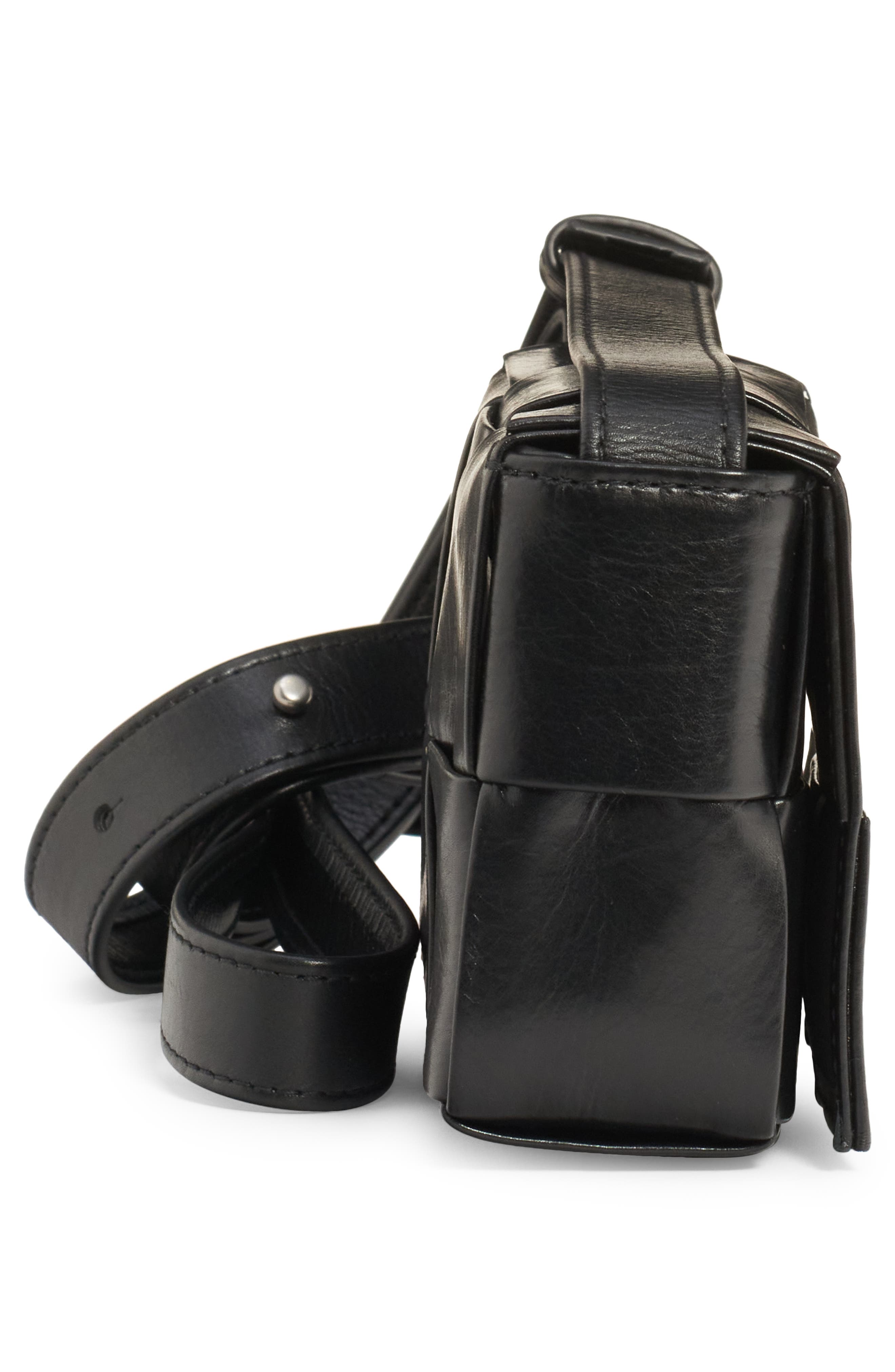 Men's Mini Intrecciato Leather Crossbody Bag