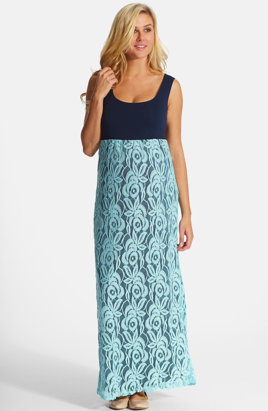 PinkBlush Lace Maternity Maxi Dress Nordstrom