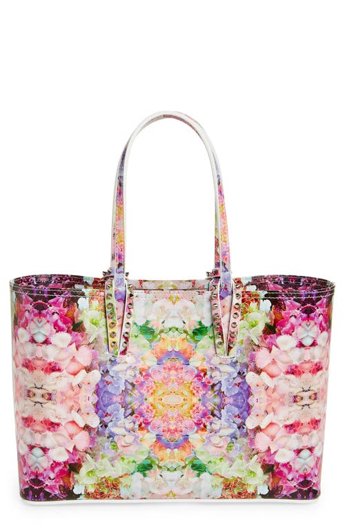 Cabata Small Blooming Leather Tote in M024 Multi