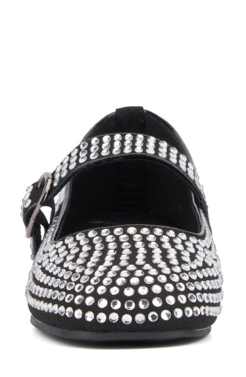 Olivia Miller Dawn Studded Mary Jane Flat In Black