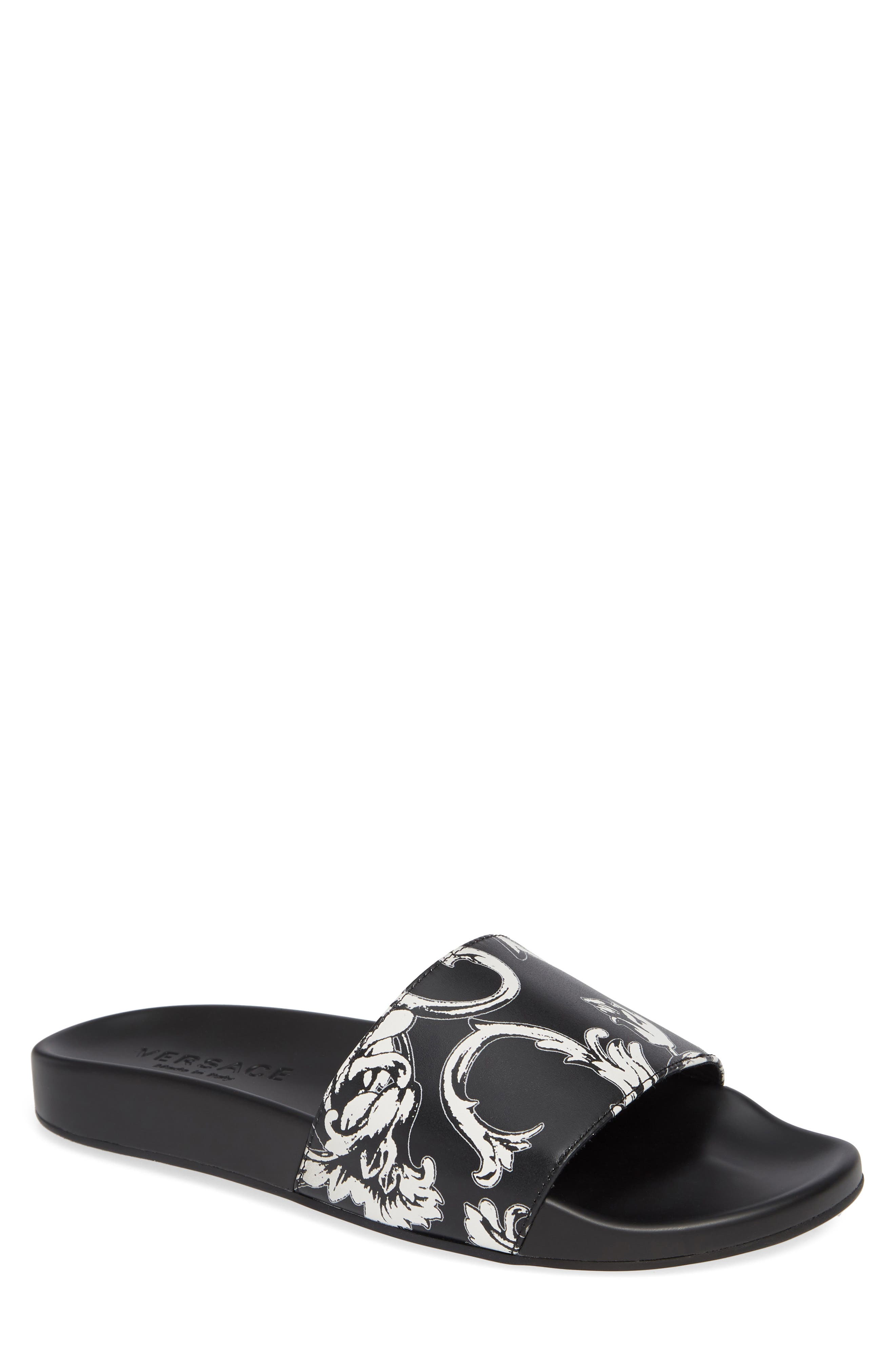 versace men's slide sandals