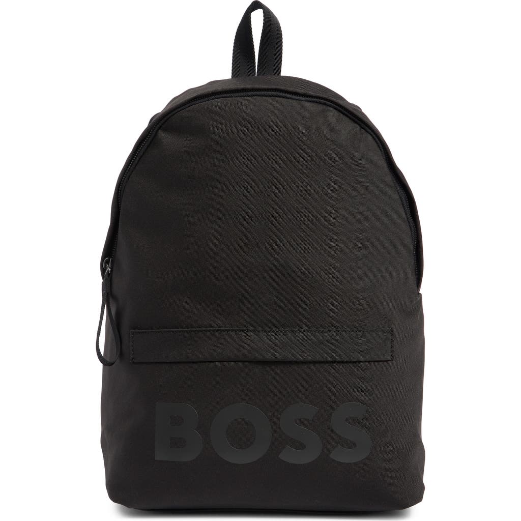 Hugo Boss Boss Pixel Logo Backpack In Black