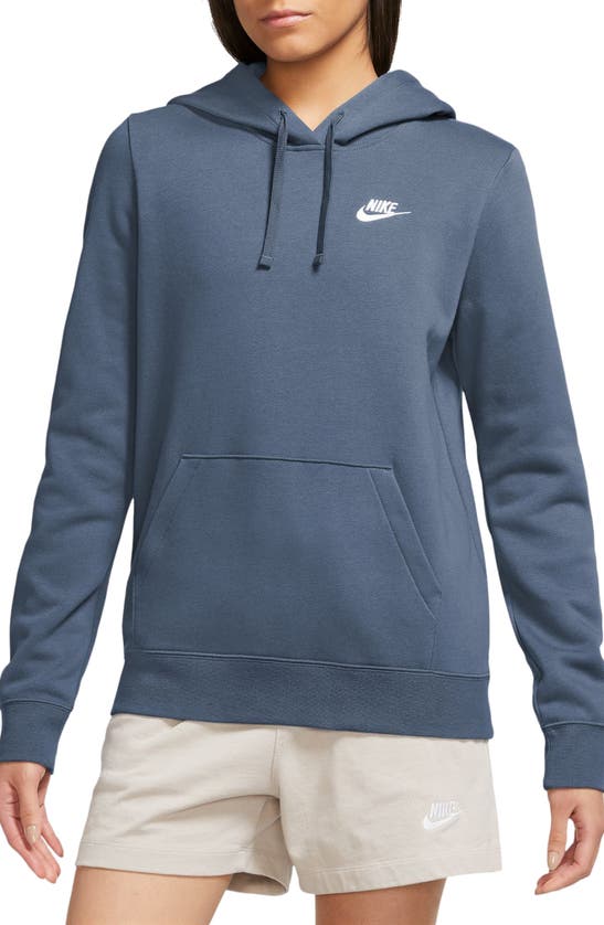 Nike Sportswear Club Fleece Hoodie In Diffused Blue/ White