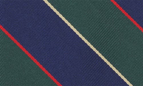 Shop Brooks Brothers Og Stripe Silk Blend Tie In Navy