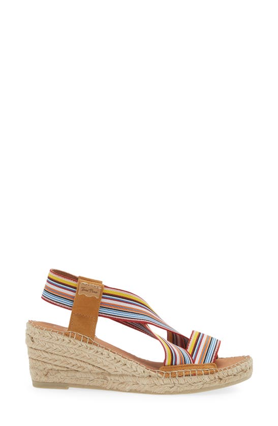 Shop Toni Pons Tina Espadrille Wedge Sandal In Beige Multi