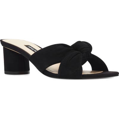 Nine West Kayla Knot Slip-On Sandal, Black