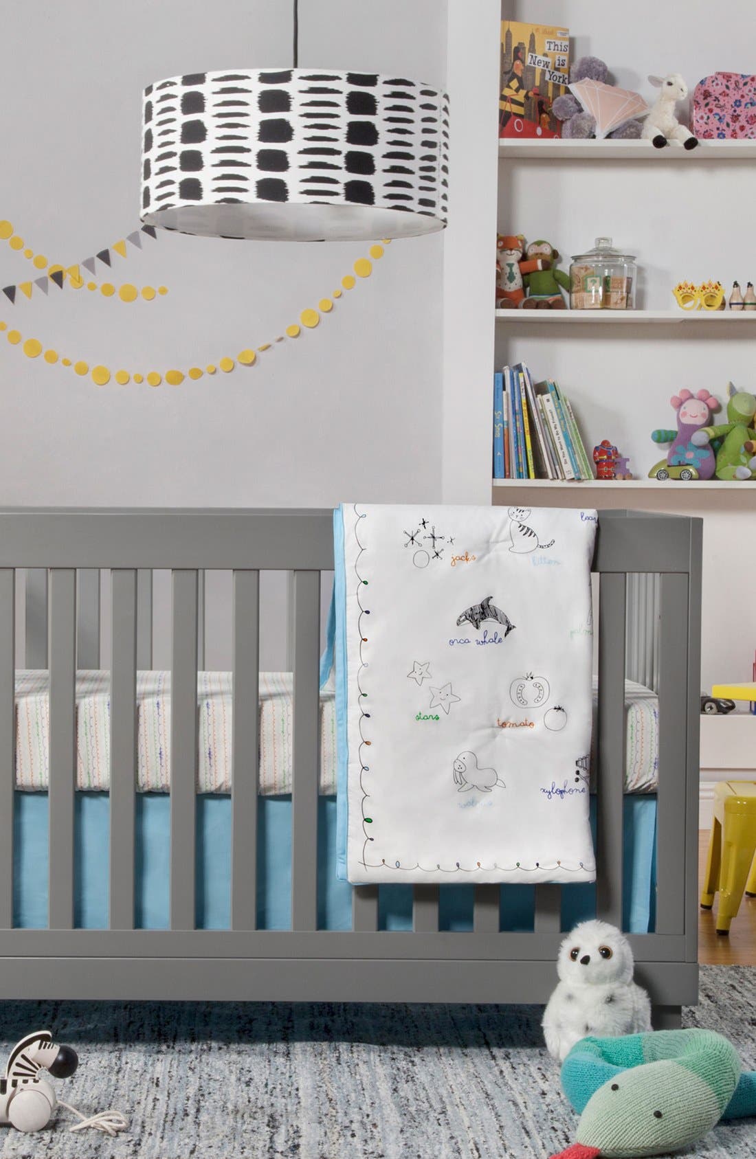 babyletto 'Alpha' Crib Sheet, Crib Skirt, Changing Pad Cover, Play