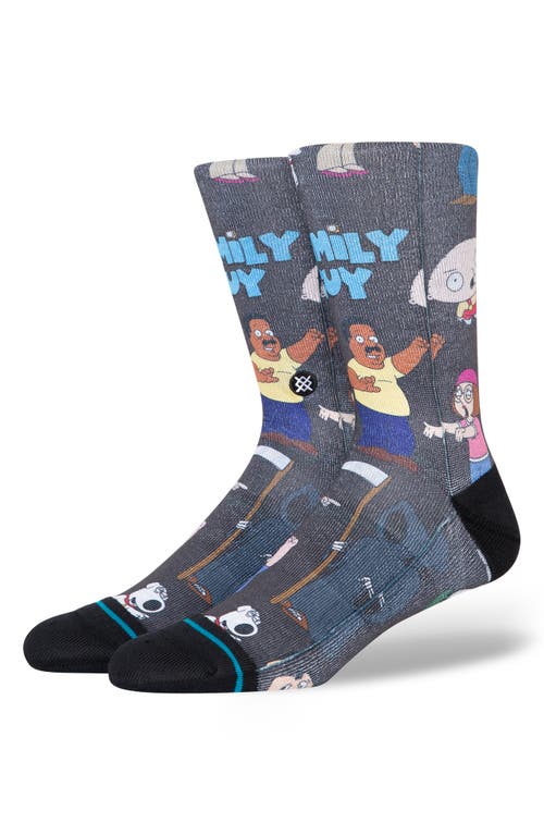 Stance Family Guy Cotton Blend Crew Socks in Black at Nordstrom, Size Large