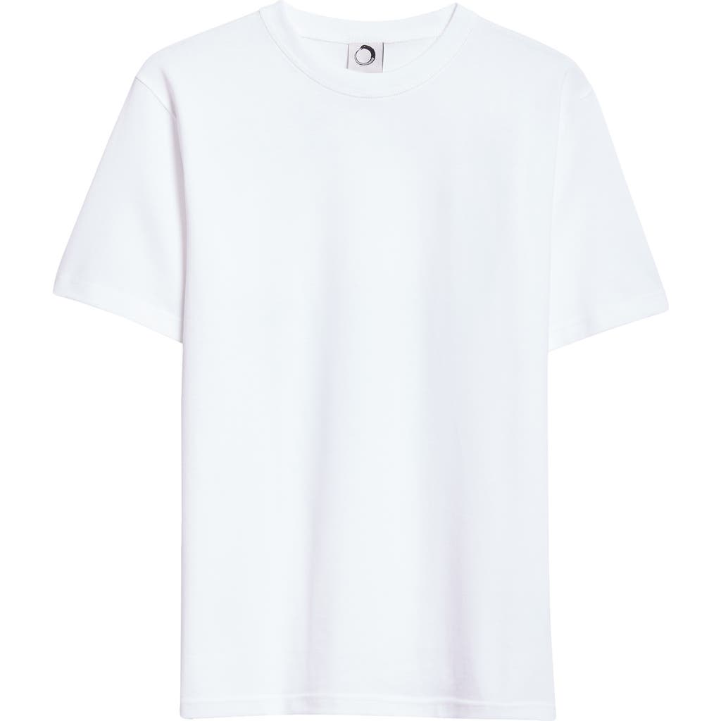 Endless Joy Black Cat Cotton Graphic T-shirt In White