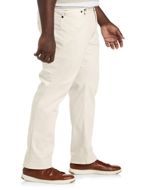 Shop True Nation By Dxl Garment Dyed Stretch Twill Pants In Sea Salt