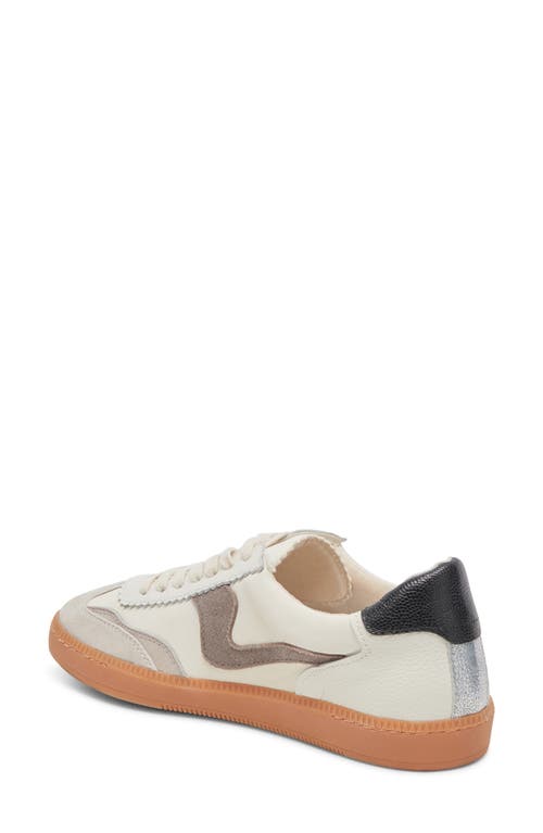 Shop Dolce Vita Notice Sneaker In White/grey Leather