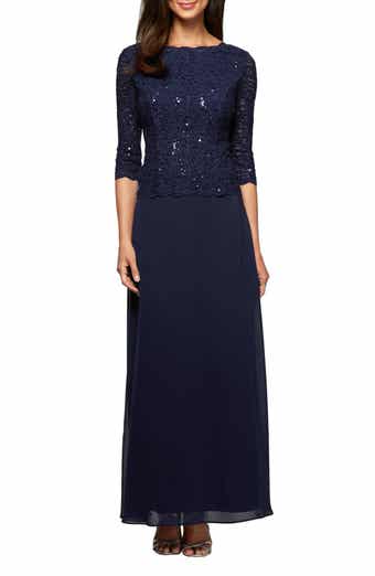 Alex Evenings Embellished Chiffon Evening Gown Nordstrom