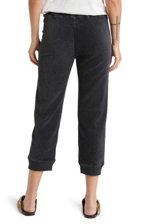 The Great Cotton Blend Corduroy Crop Joggers In Slate