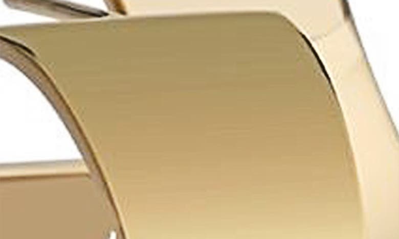 Jennifer Zeuner Khai Tapered Hoop Earrings In Yellow Gold