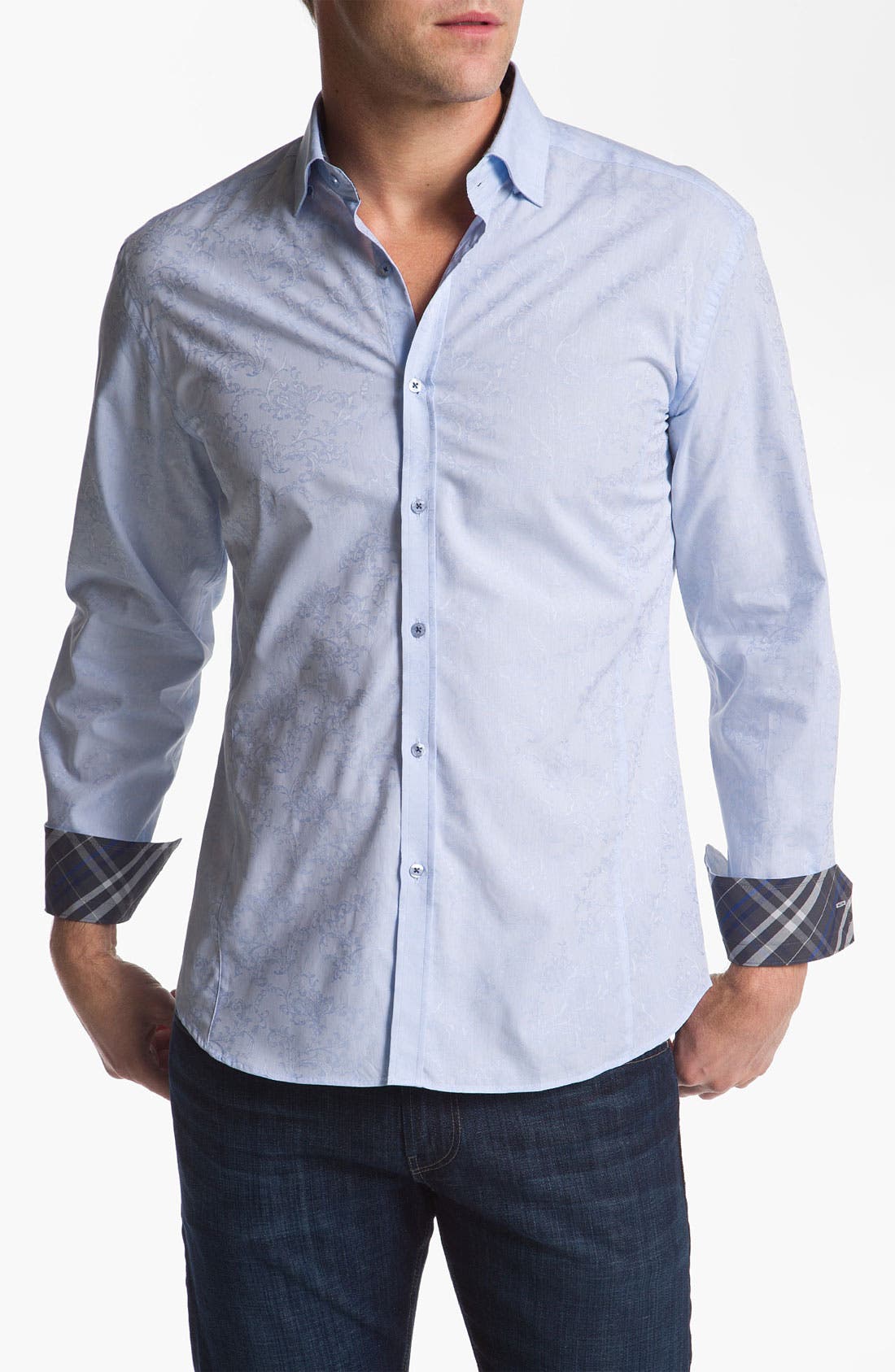 Stone Rose 'Black Rivet' Woven Shirt Nordstrom