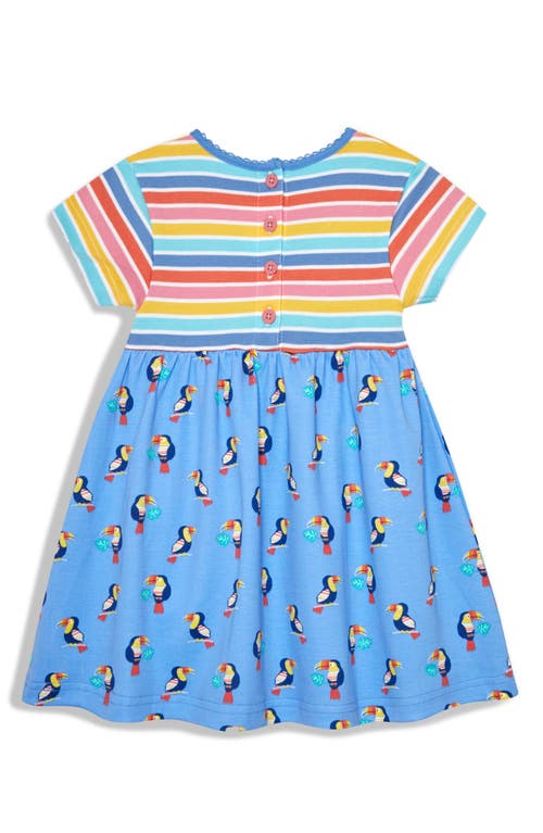 Shop Jojo Maman Bébé Jojo Maman Bebe Toucan Pet In Pocket Dress In Blue