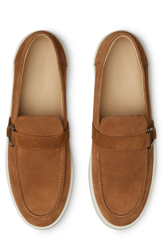 Shop Stuart Weitzman Hamptons Buckle Loafer In Tan