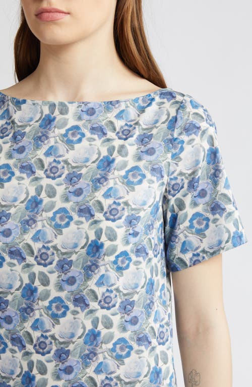 Coming Of Age X  Heidi Rose Print Drop Waist Minidress In Heidi Rose Blue