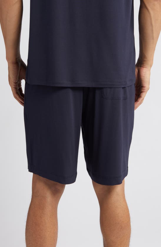 Shop Daniel Buchler Modal Blend Pajama Shorts In Navy