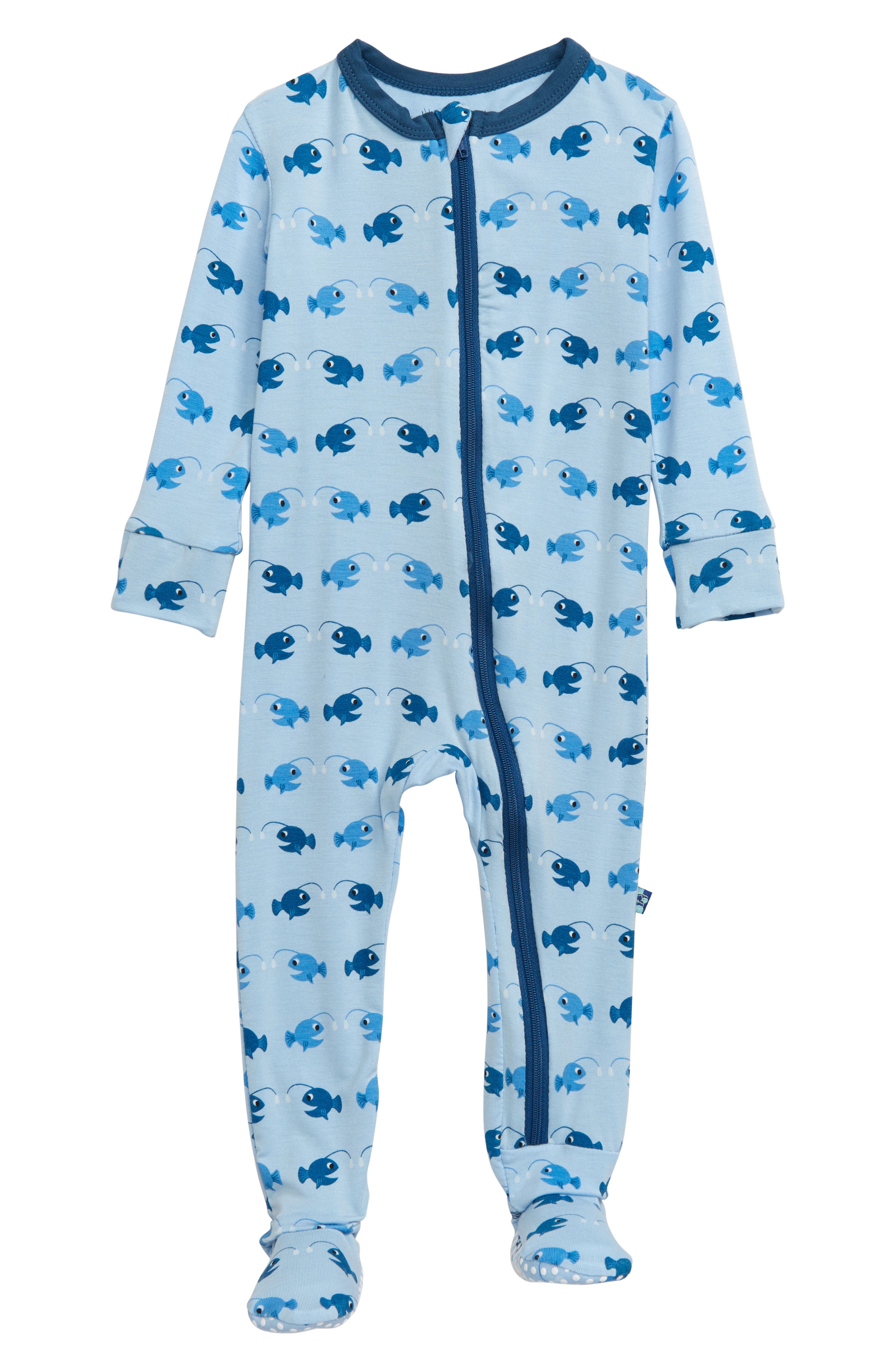 Kickee Pants Angler Fish Jersey Footie (Baby) Nordstrom