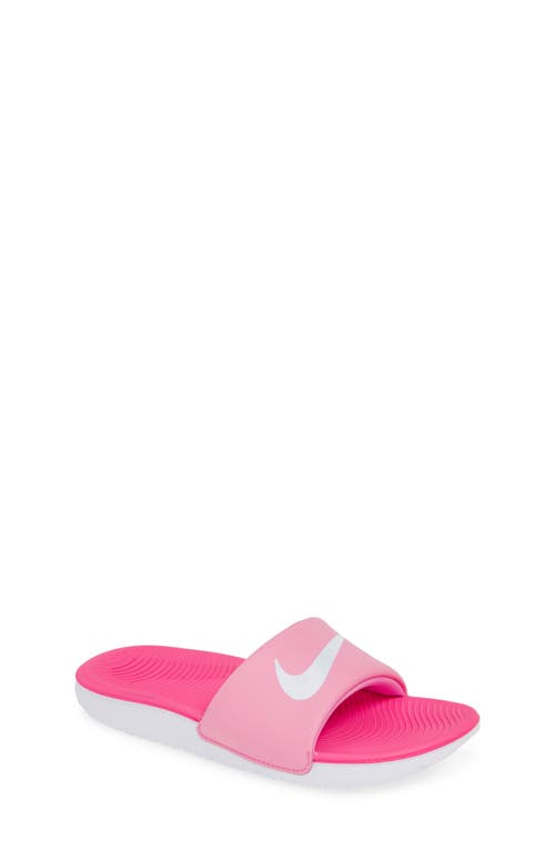 UPC 887232097271 product image for Nike Kids' Kawa Sport Slide in Psychic Pink/White/fuchsia at Nordstrom, Size 5 | upcitemdb.com