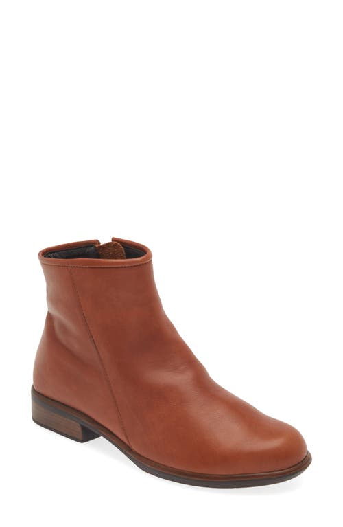 Naot Norther Bootie In Brown Peanut Leather