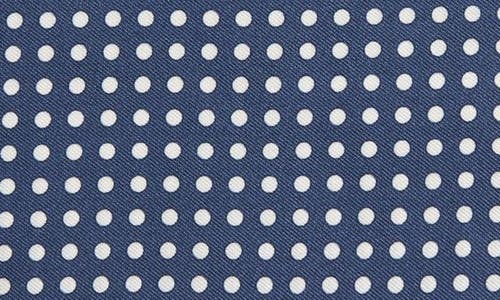 Shop Tom Ford Dot Print Silk Pocket Square In Hb555 Avian Blue