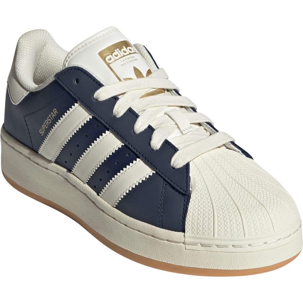 Adidas Originals Adidas Superstar Xlg Sneaker In Night Indigo/cream White/gum
