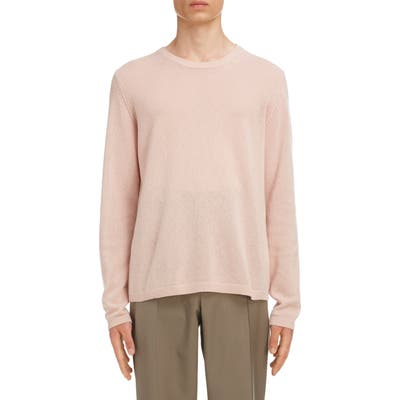 Maison Margiela Crewneck Cashmere & Wool Sweater, Pink