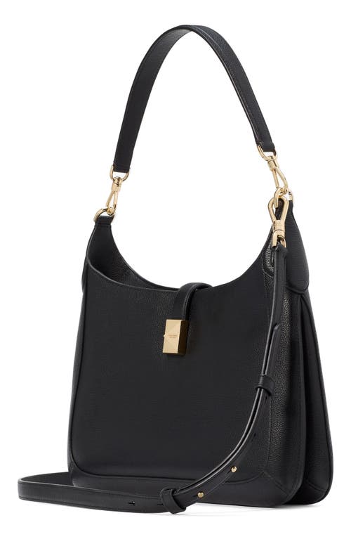 Shop Kate Spade New York Deco Leather Hobo Bag In Black