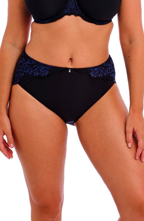 Shop Fantasie Emmaline Lace Full Briefs In Midnight