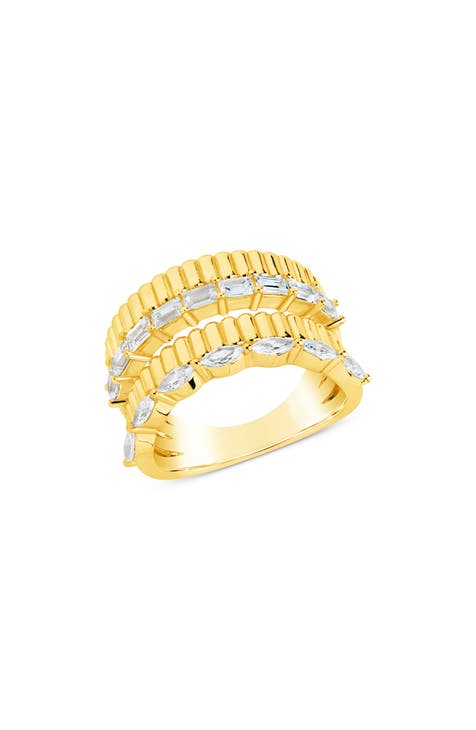 Odette CZ Stacked Ring