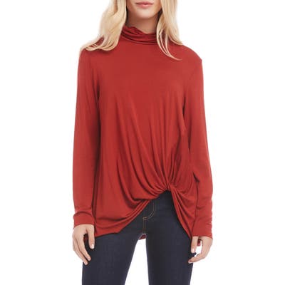 Karen Kane Turtleneck Top, Red