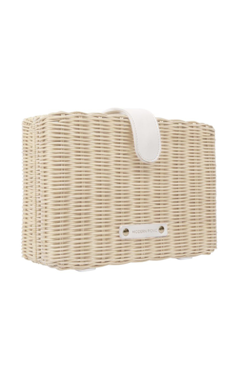 Modern Picnic The Snacker In White Wicker