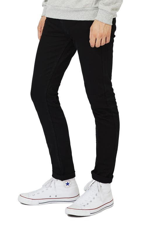 Topman Skinny Stretch Jeans in Black