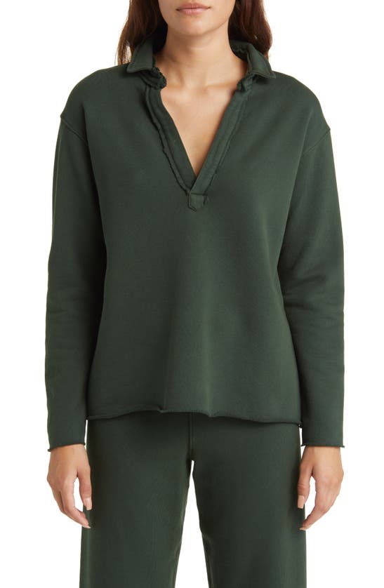 Frank & Eileen Patrick Popover Henley In Evergreen